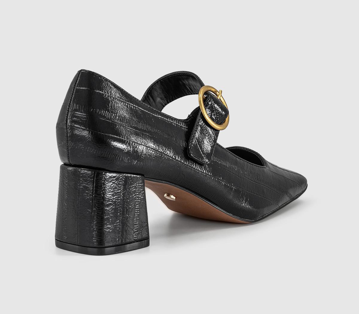 OFFICEMacaroon - Single Strap Mary JaneBlack