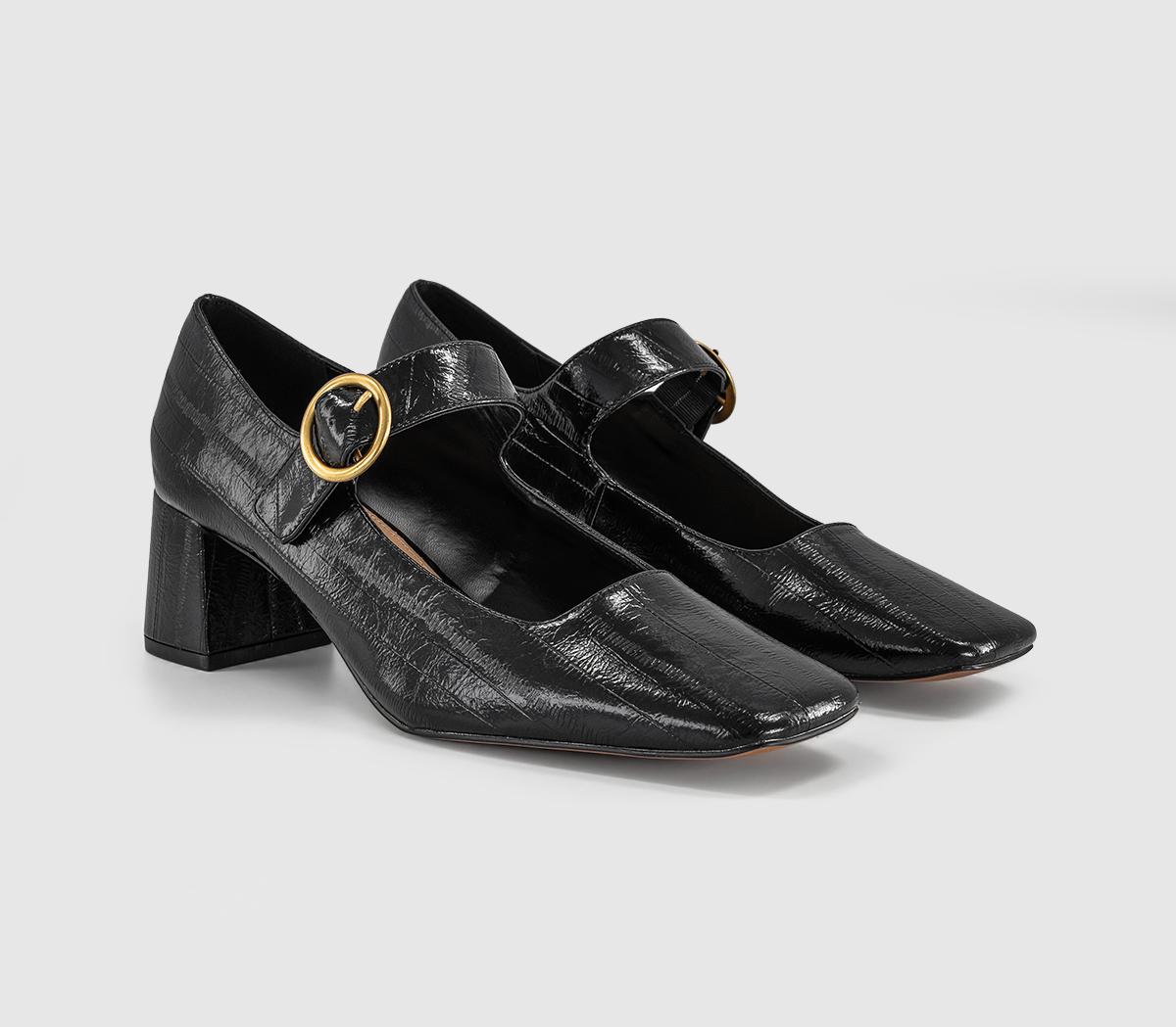 OFFICEMacaroon - Single Strap Mary JaneBlack