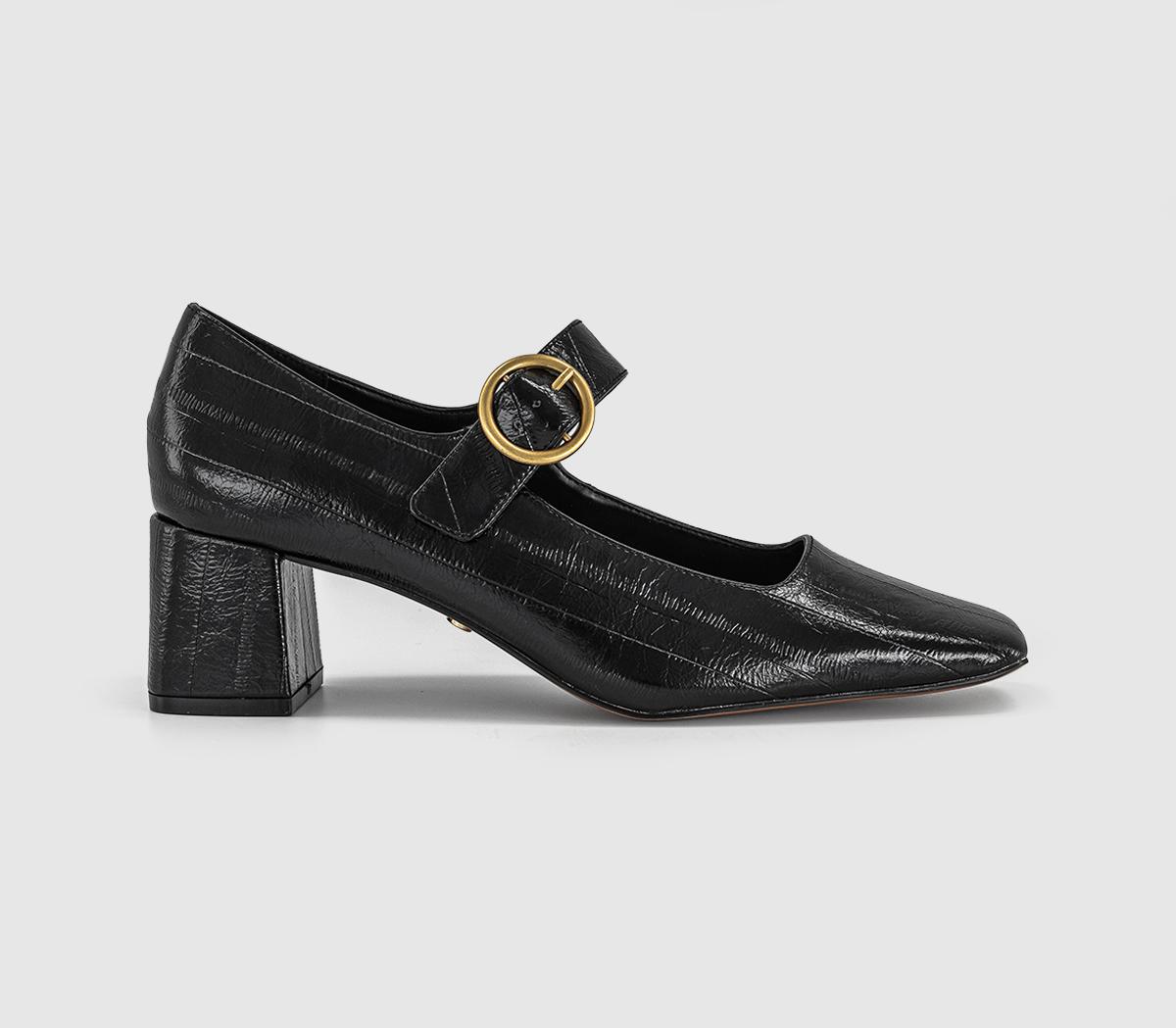 OFFICEMacaroon - Single Strap Mary JaneBlack