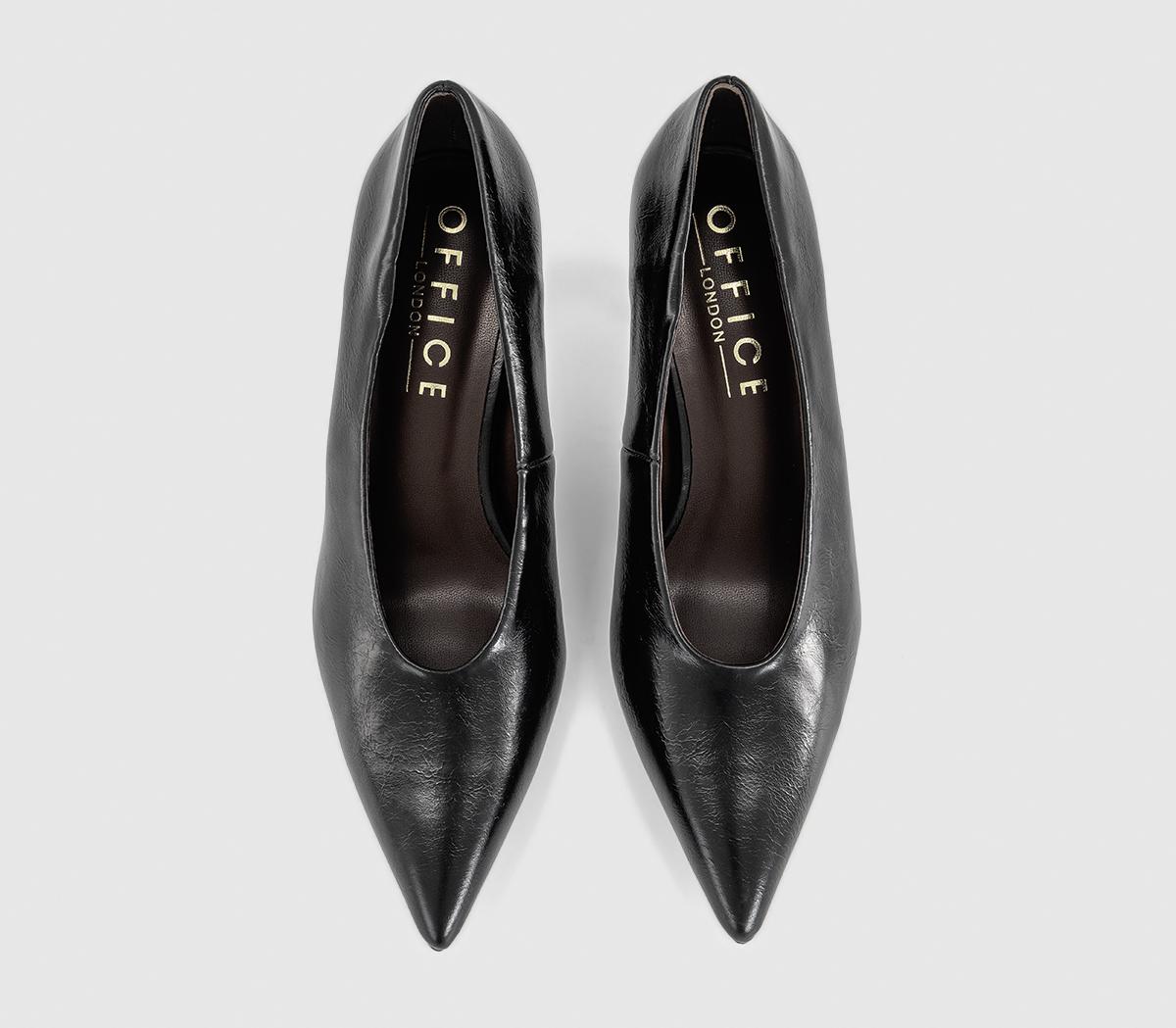 OFFICEMirror High Vamp Full Court HeelsBlack