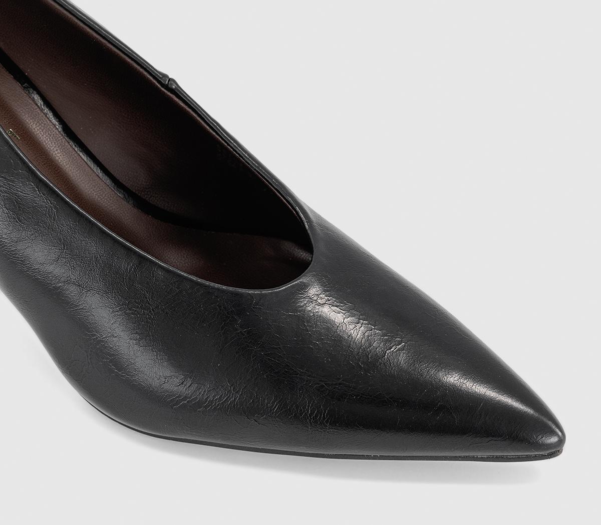 OFFICEMirror High Vamp Full Court HeelsBlack