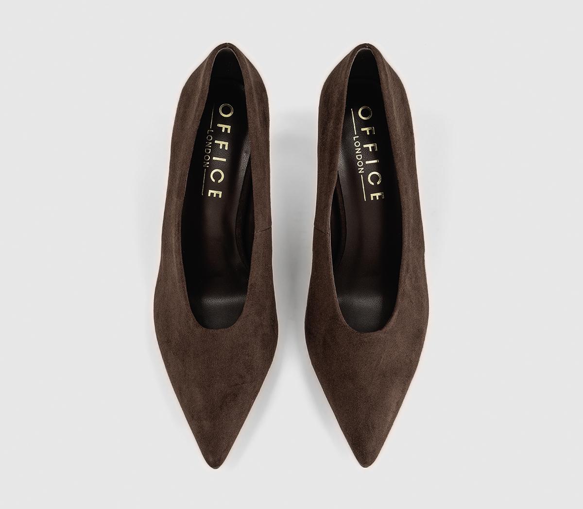 OFFICEMirror High Vamp Full Court HeelsBrown