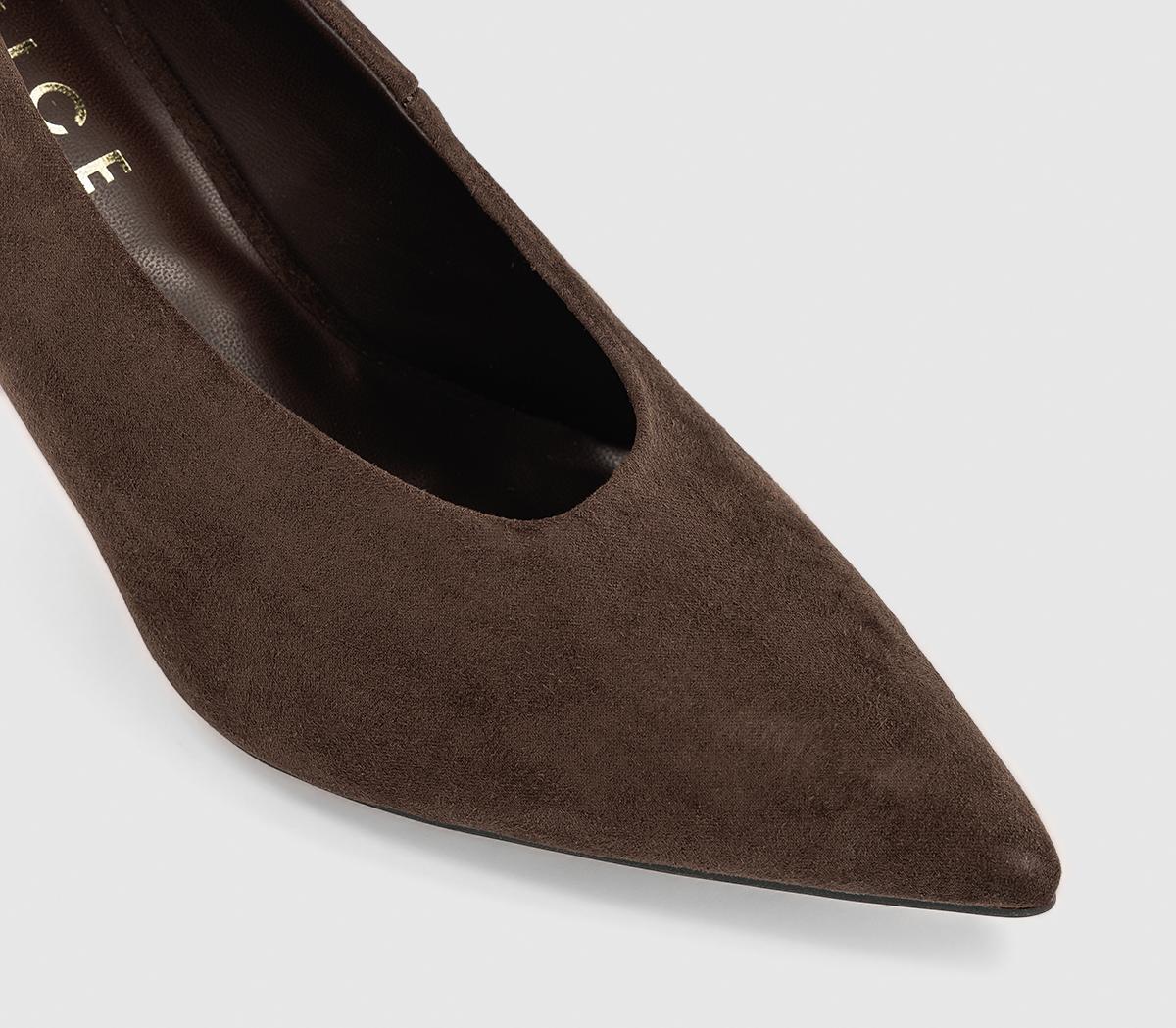 OFFICEMirror High Vamp Full Court HeelsBrown