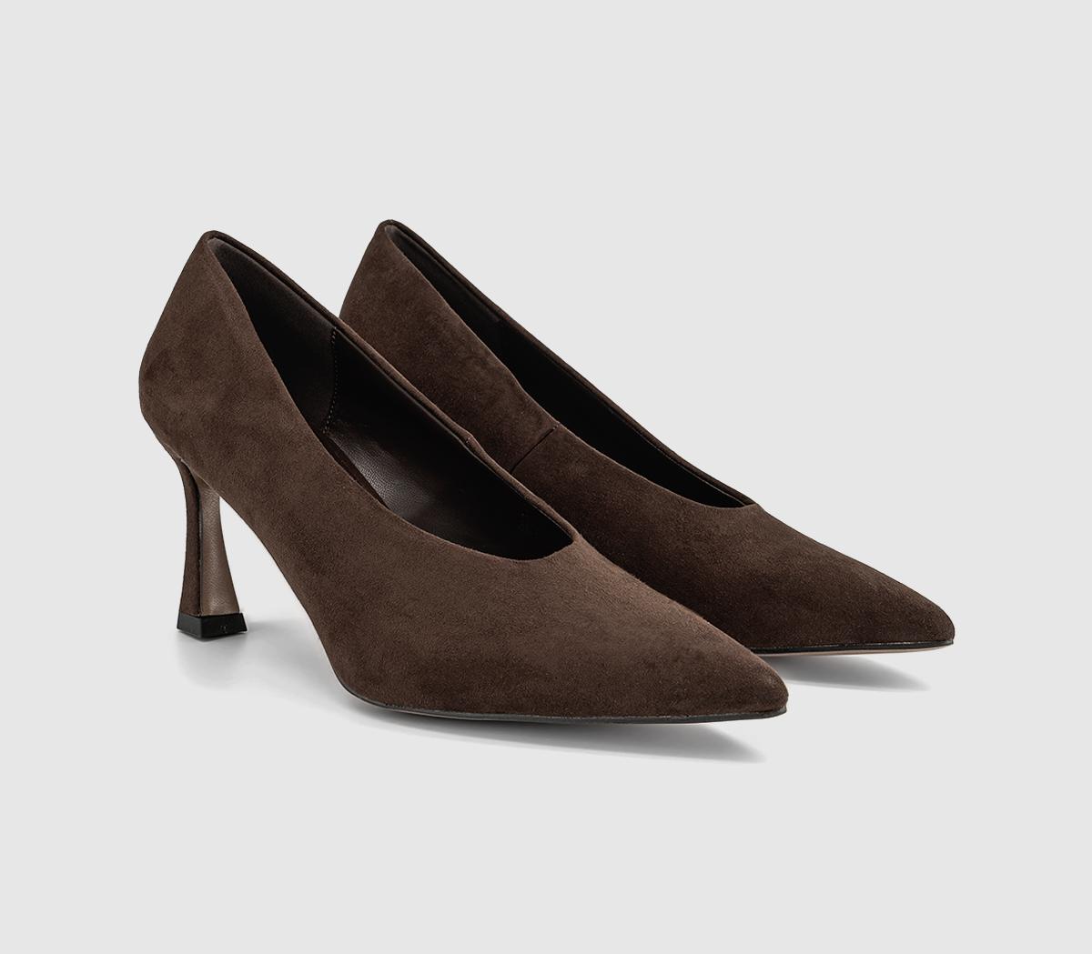 OFFICEMirror High Vamp Full Court HeelsBrown