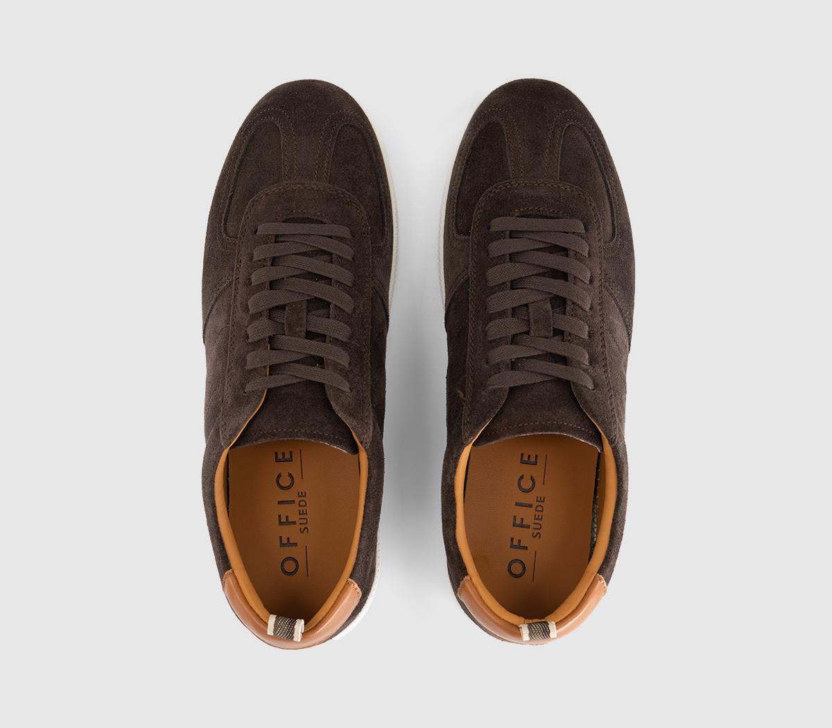 OFFICECarson Suede TrainersBrown Suede