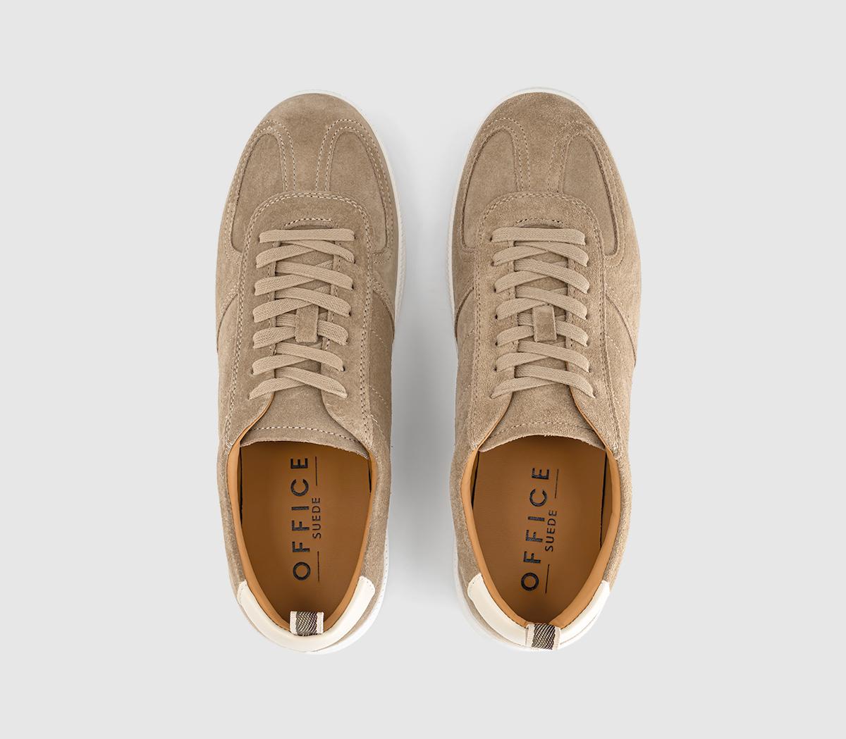 OFFICECarson Suede TrainersBeige Suede