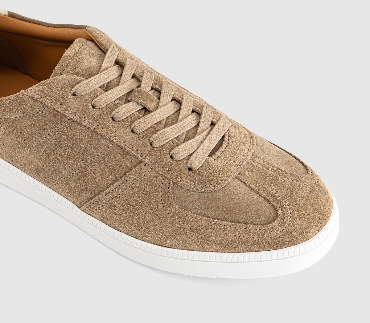 OFFICECarson Suede TrainersBeige Suede