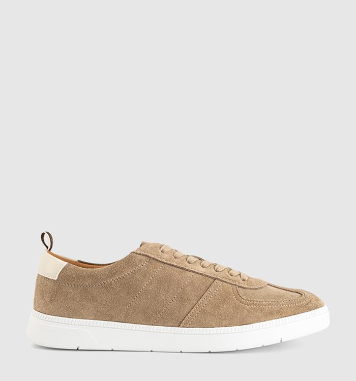 OFFICE Carson Suede Trainers Beige Suede