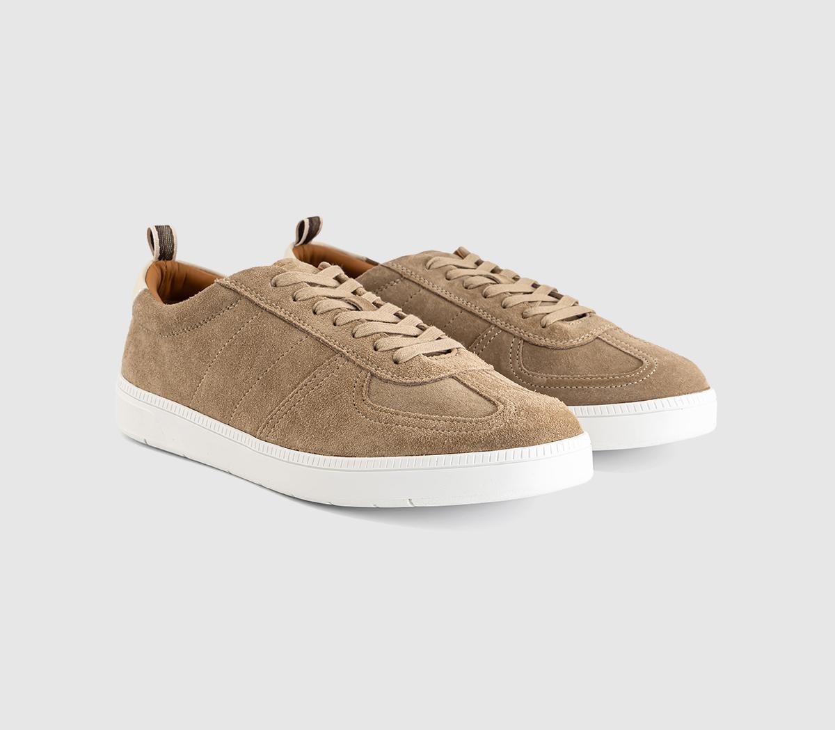 OFFICECarson Suede TrainersBeige Suede