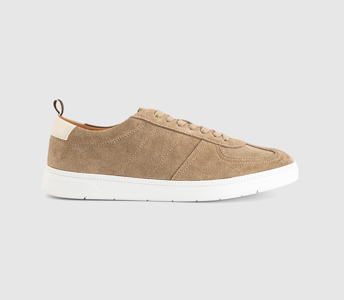 OFFICECarson Suede TrainersBeige Suede