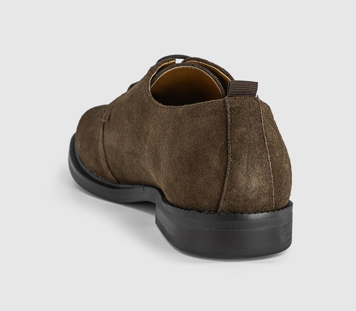 OFFICEMcgregor Plain Toe Derby ShoesOlive Suede