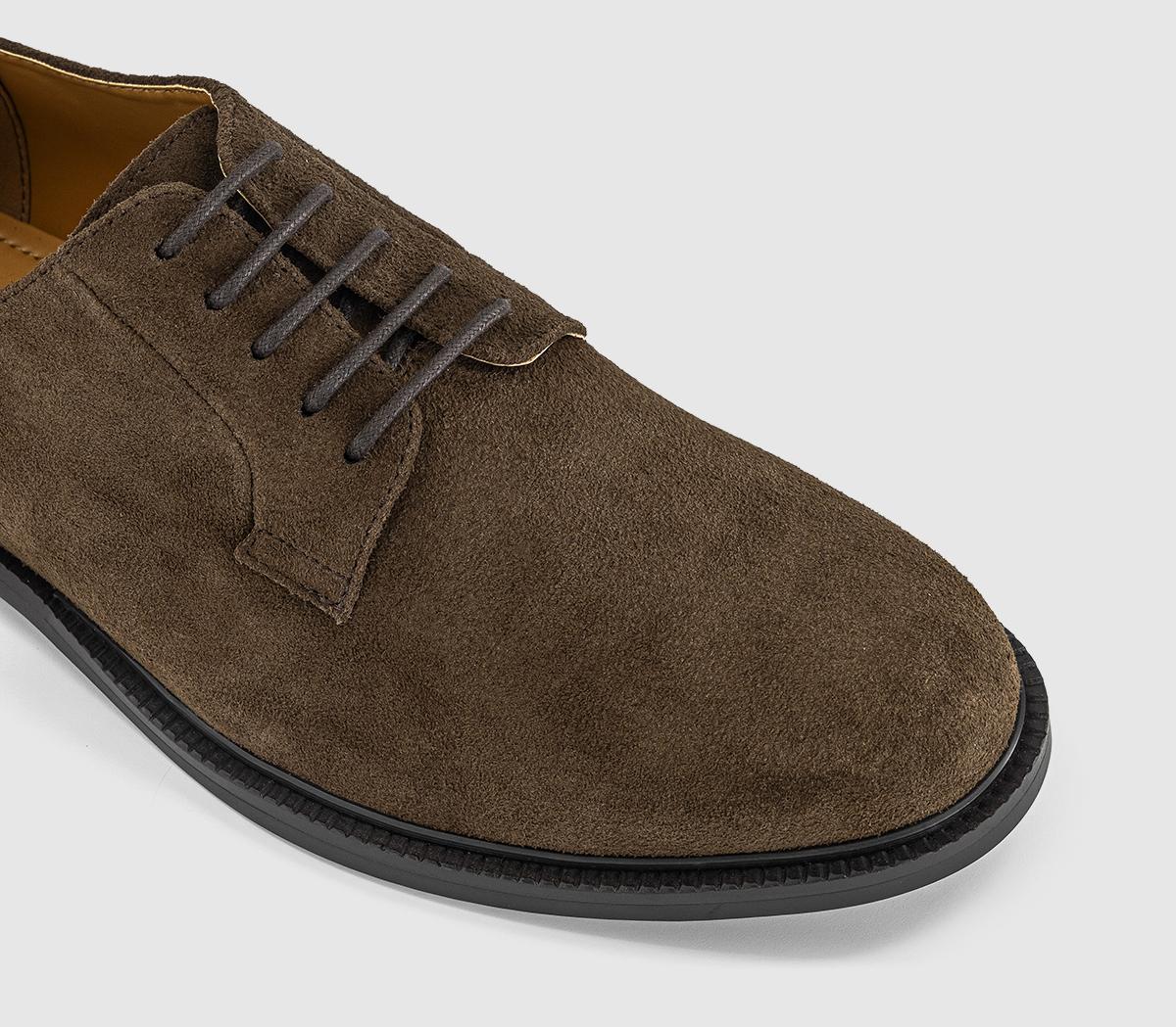 OFFICEMcgregor Plain Toe Derby ShoesOlive Suede