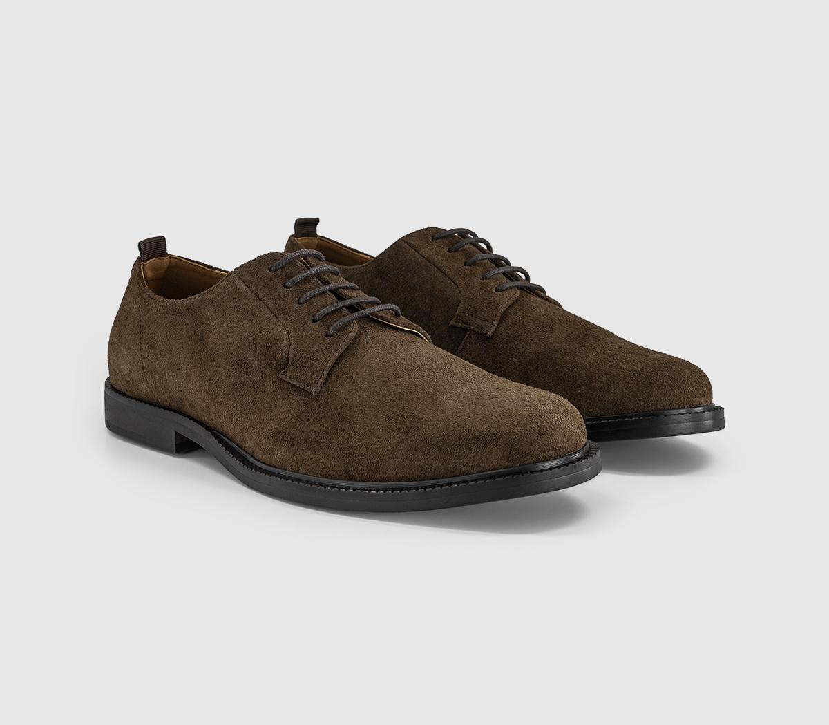 OFFICEMcgregor Plain Toe Derby ShoesOlive Suede