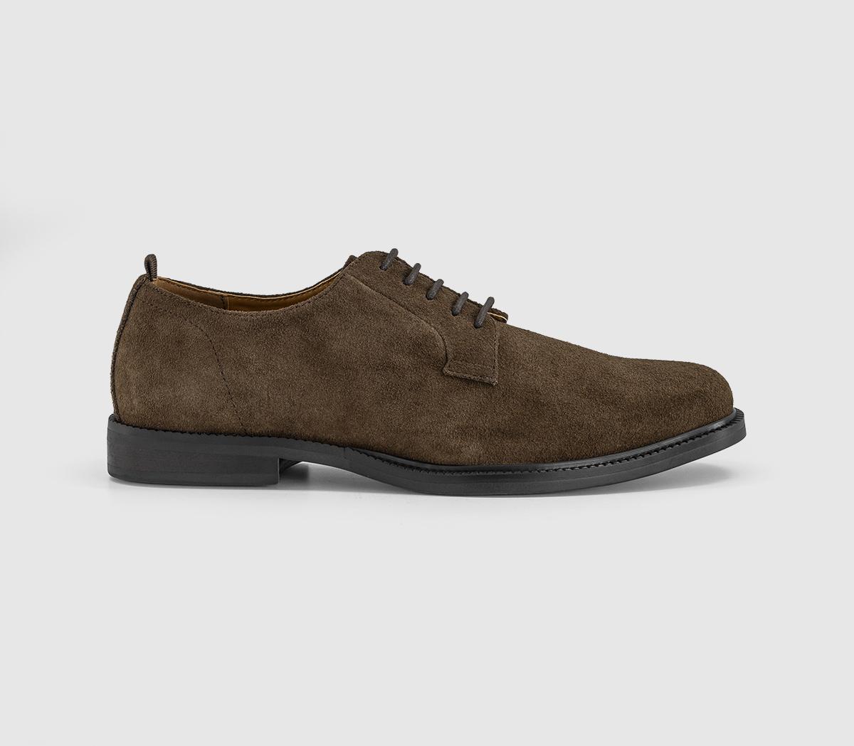 OFFICEMcgregor Plain Toe Derby ShoesOlive Suede
