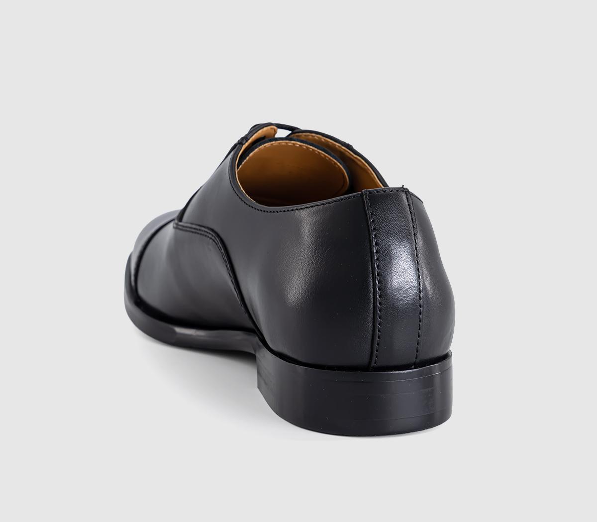 OFFICEMoorfield Toe Cap Oxford ShoesBlack Leather