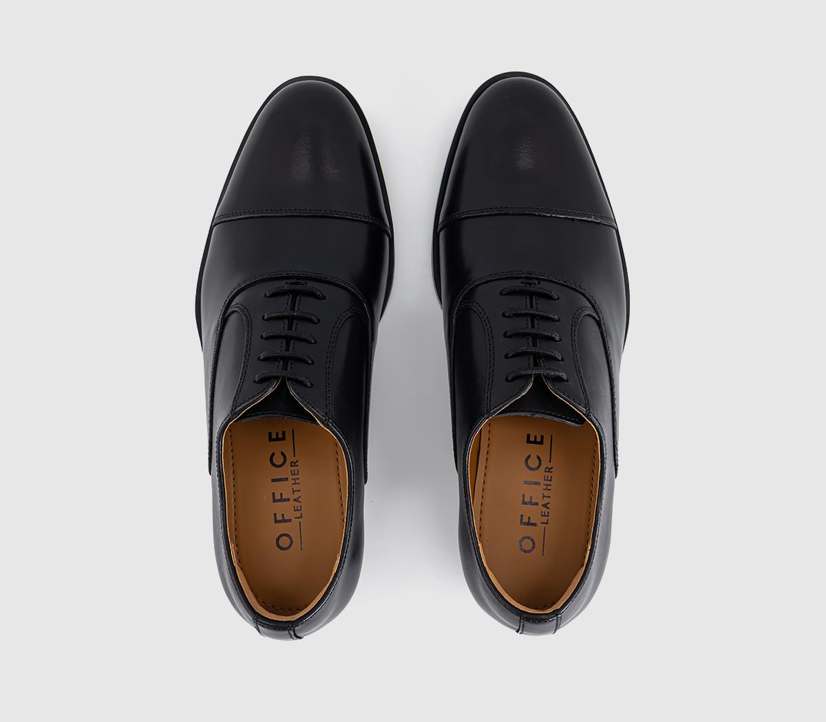 OFFICEMoorfield Toe Cap Oxford ShoesBlack Leather