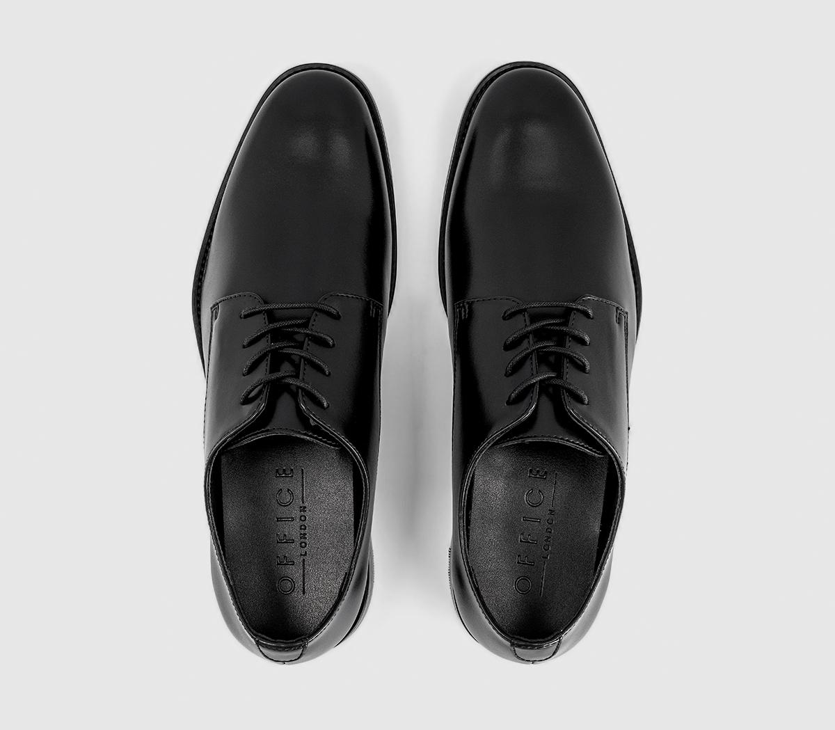 OFFICEMaidstone Plain Toe Derby Lace Up ShoesBlack