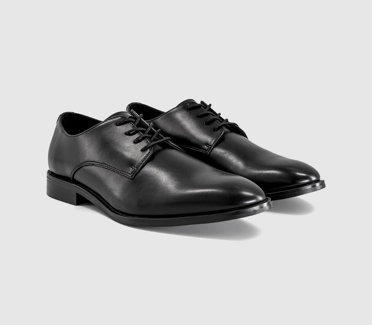 OFFICEMaidstone Plain Toe Derby Lace Up ShoesBlack