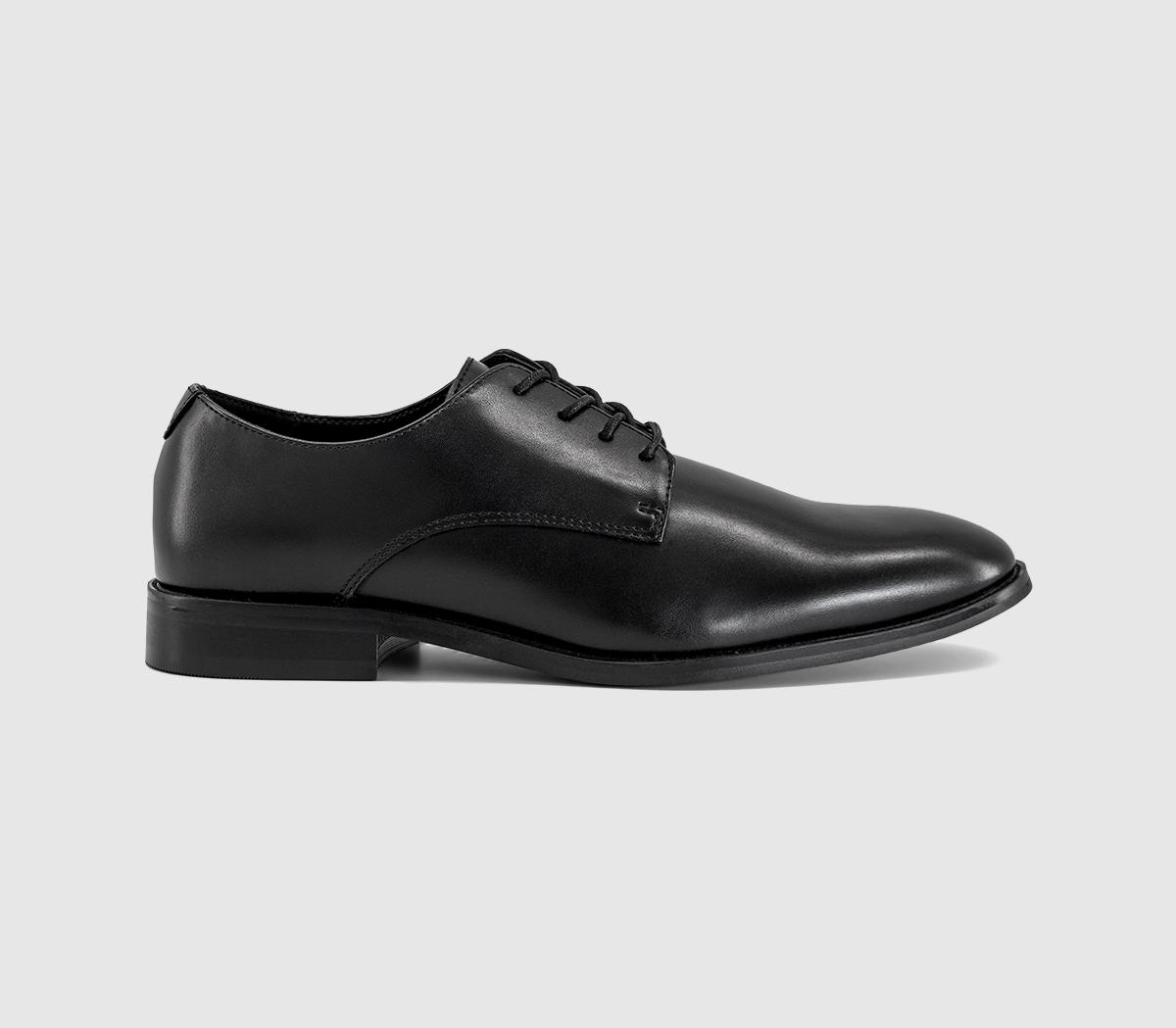 OFFICEMaidstone Plain Toe Derby Lace Up ShoesBlack
