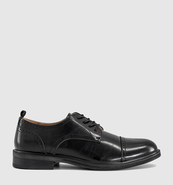 OFFICE Mansfield Punch Detail Derby Shoes Black