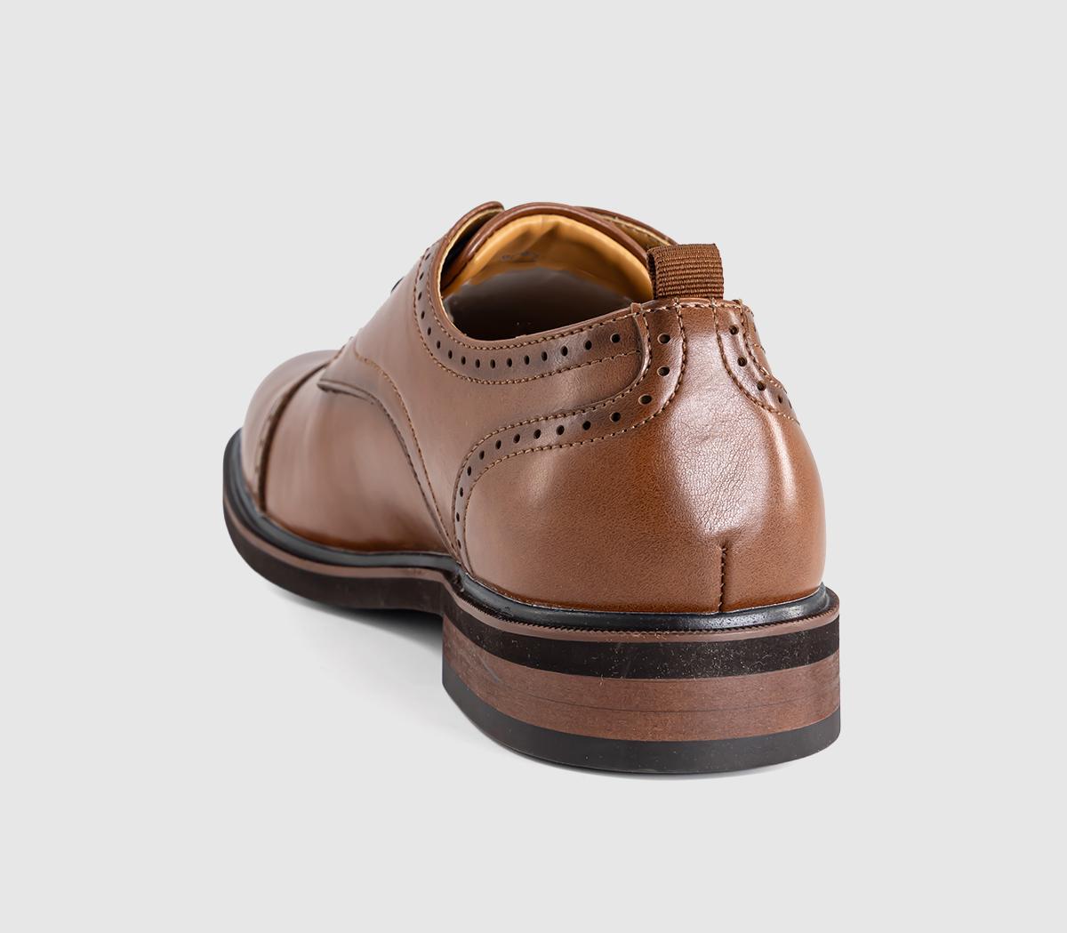 OFFICEMansfield Punch Detail Derby ShoesTan