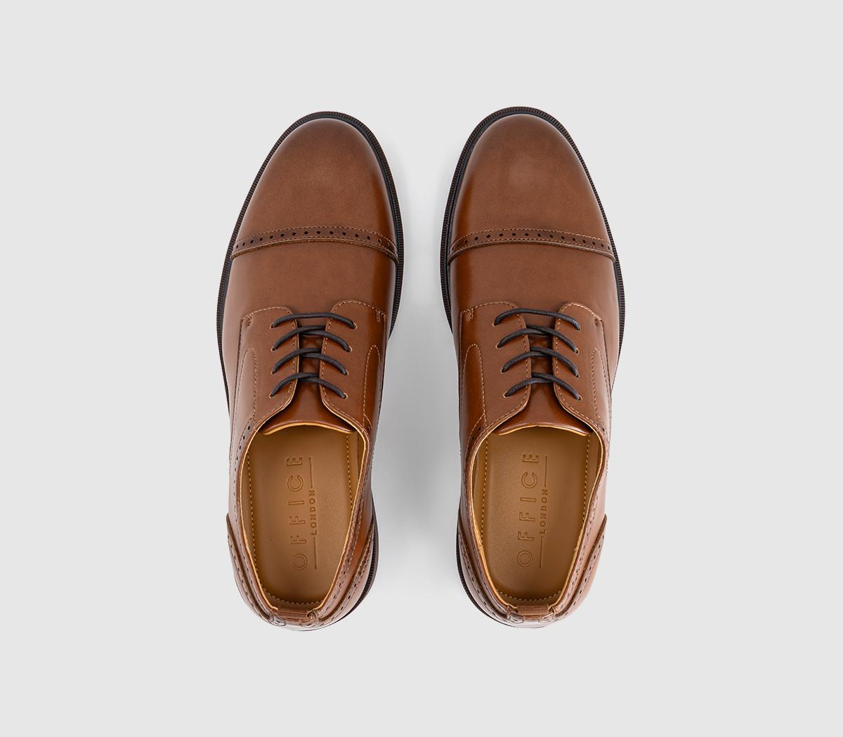 OFFICEMansfield Punch Detail Derby ShoesTan