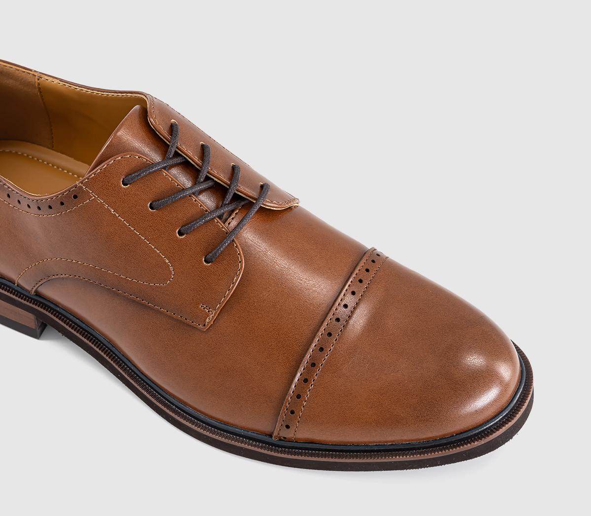 OFFICEMansfield Punch Detail Derby ShoesTan