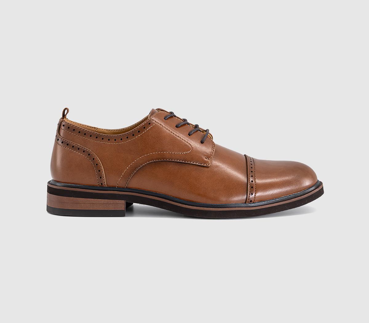 OFFICEMansfield Punch Detail Derby ShoesTan
