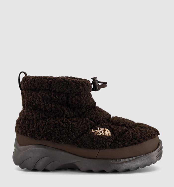 The North Face Nuptse Traction Chukka Fleece Dark Chestnut Silt Brown