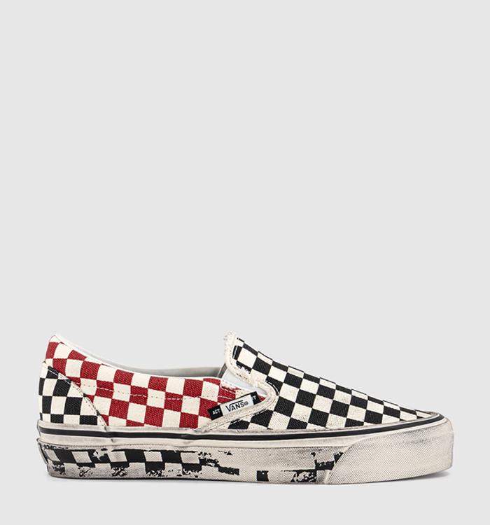 Vans Slam Jam X Lx Classic Slip-on 98 Trainers Aod Black Checkerboard