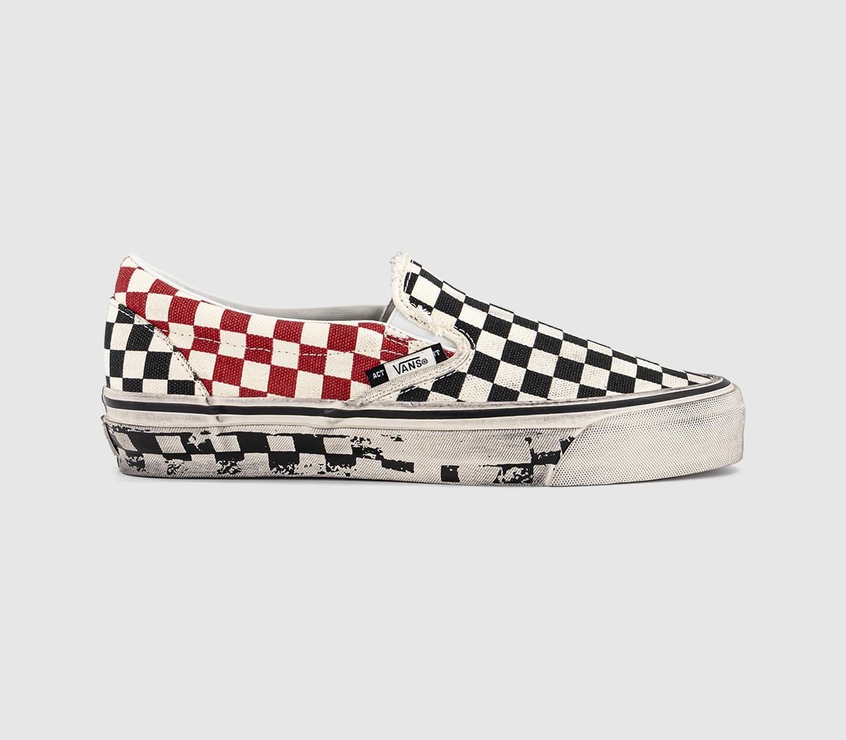 VansSlam Jam X Lx Classic Slip-on 98 TrainersAod Black Checkerboard