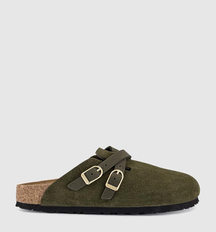 BIRKENSTOCK Blair Clogs Thyme Suede