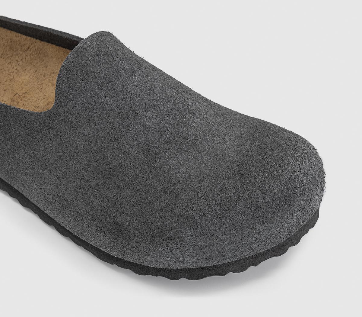 BIRKENSTOCKAmsterdam Wrapped ClogsCharcoal Suede