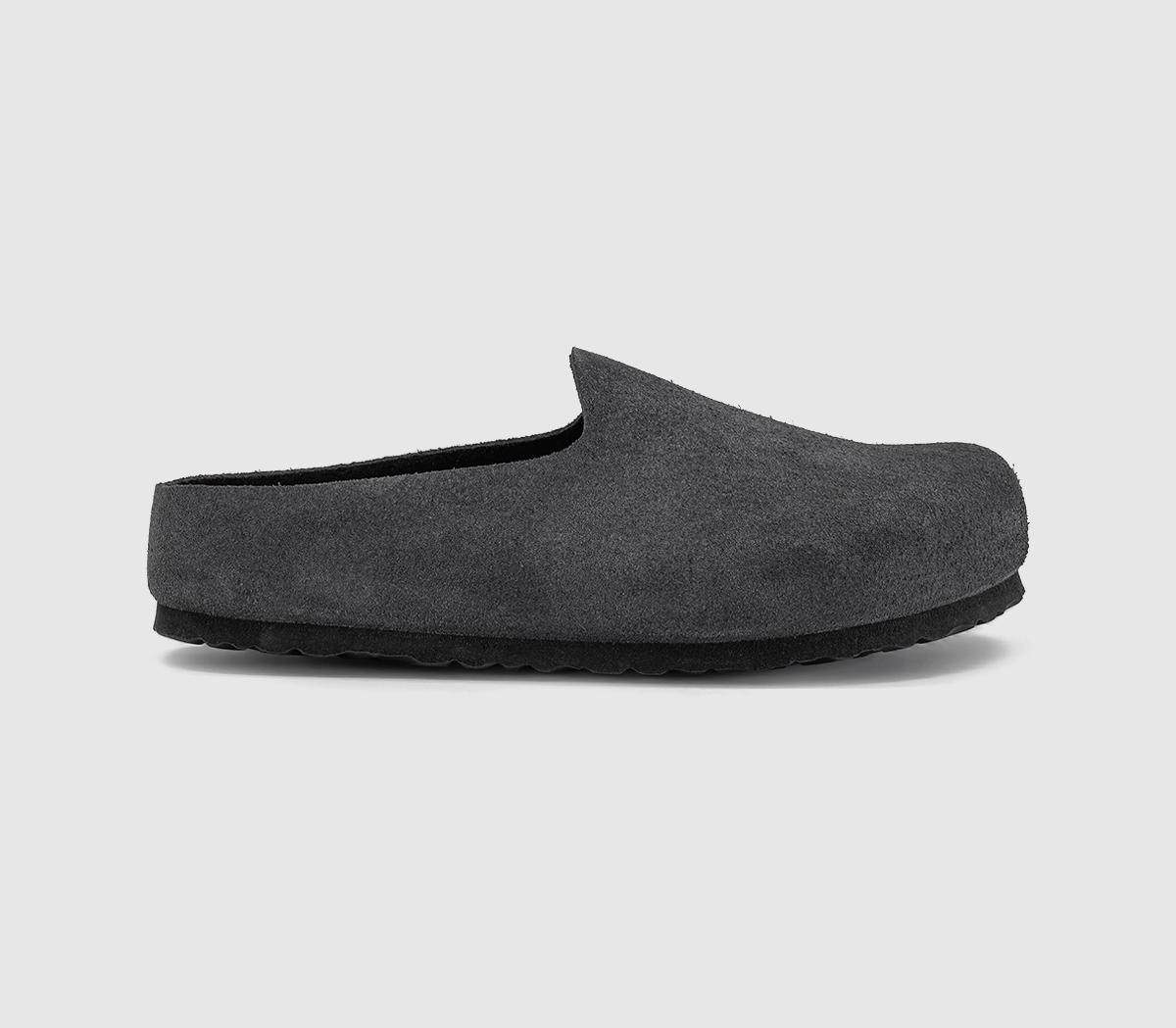 BIRKENSTOCKAmsterdam Wrapped ClogsCharcoal Suede