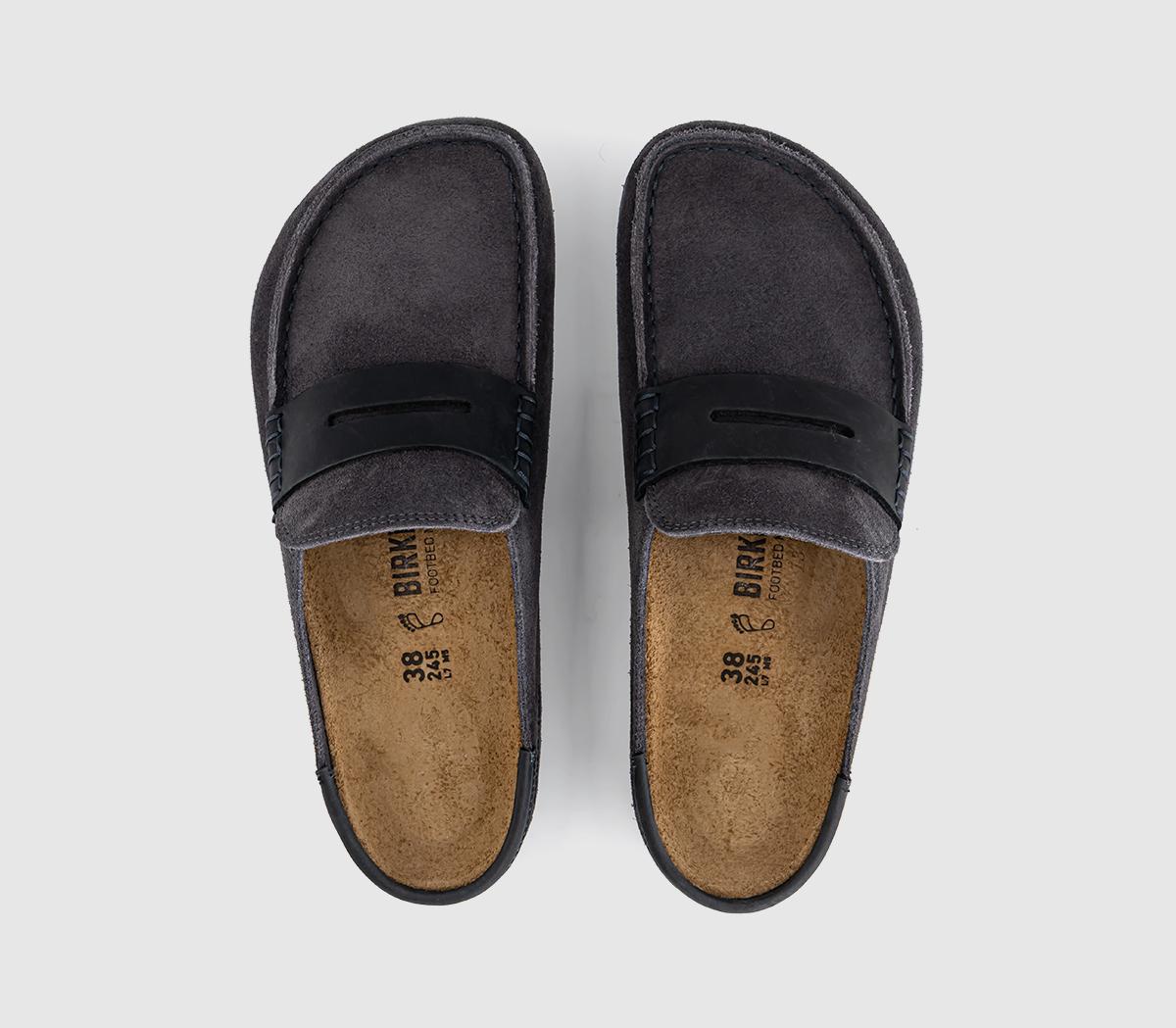 BIRKENSTOCKNaples Mixed ClogsCharcoal