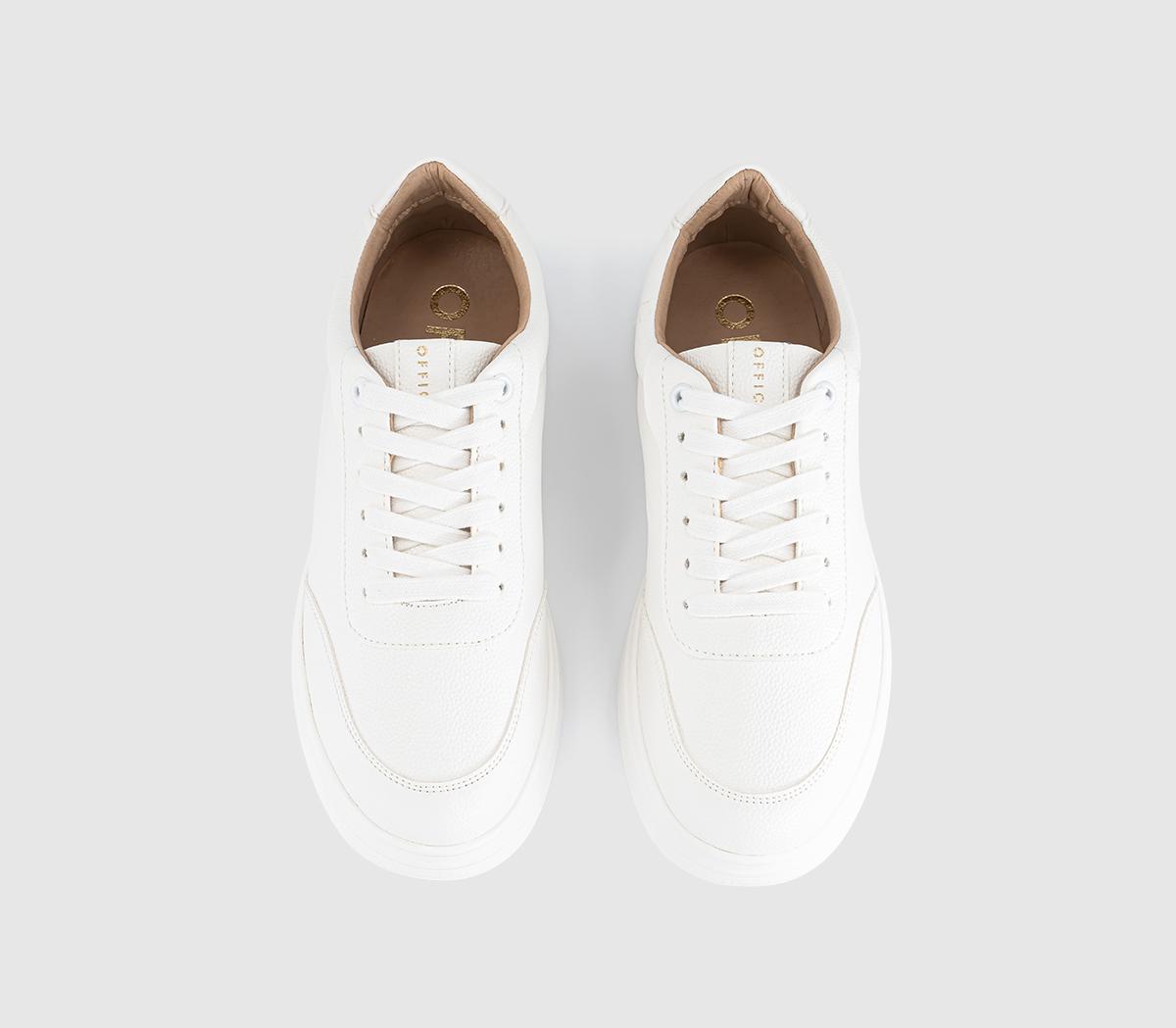 OFFICETrafford Lace Up TrainersWhite