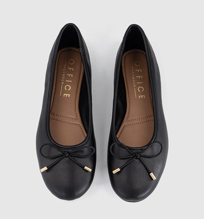 OFFICE Fraggle Bow Ballerina Pumps Black