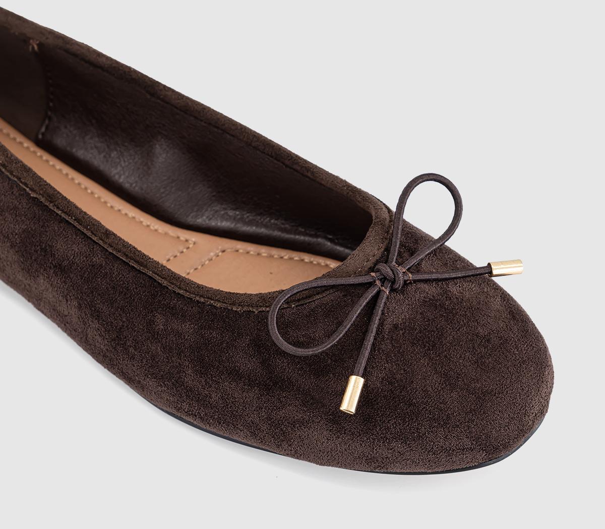 OFFICEFraggle Bow Ballerina PumpsBrown