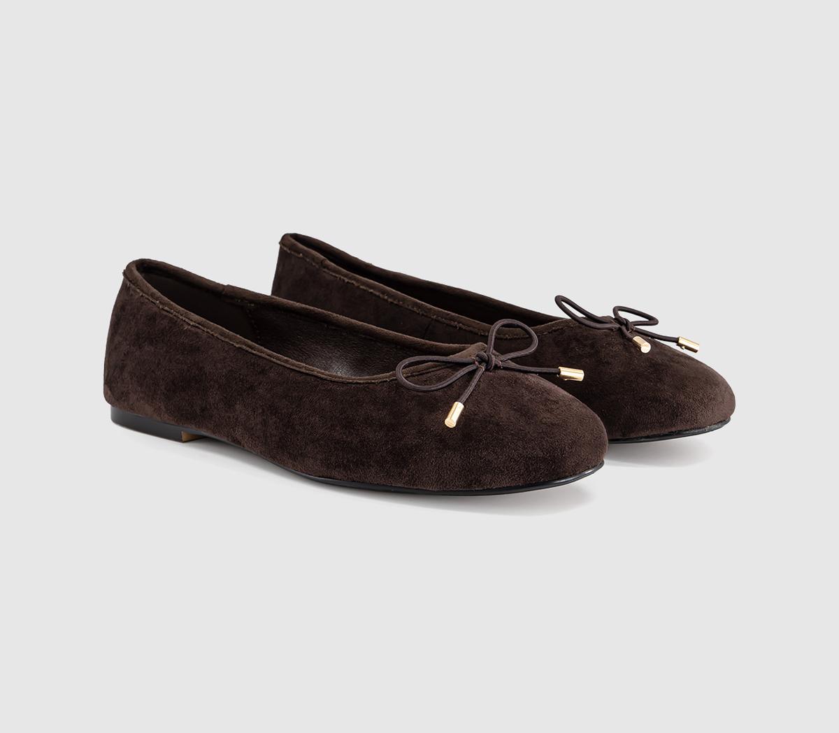 OFFICEFraggle Bow Ballerina PumpsBrown