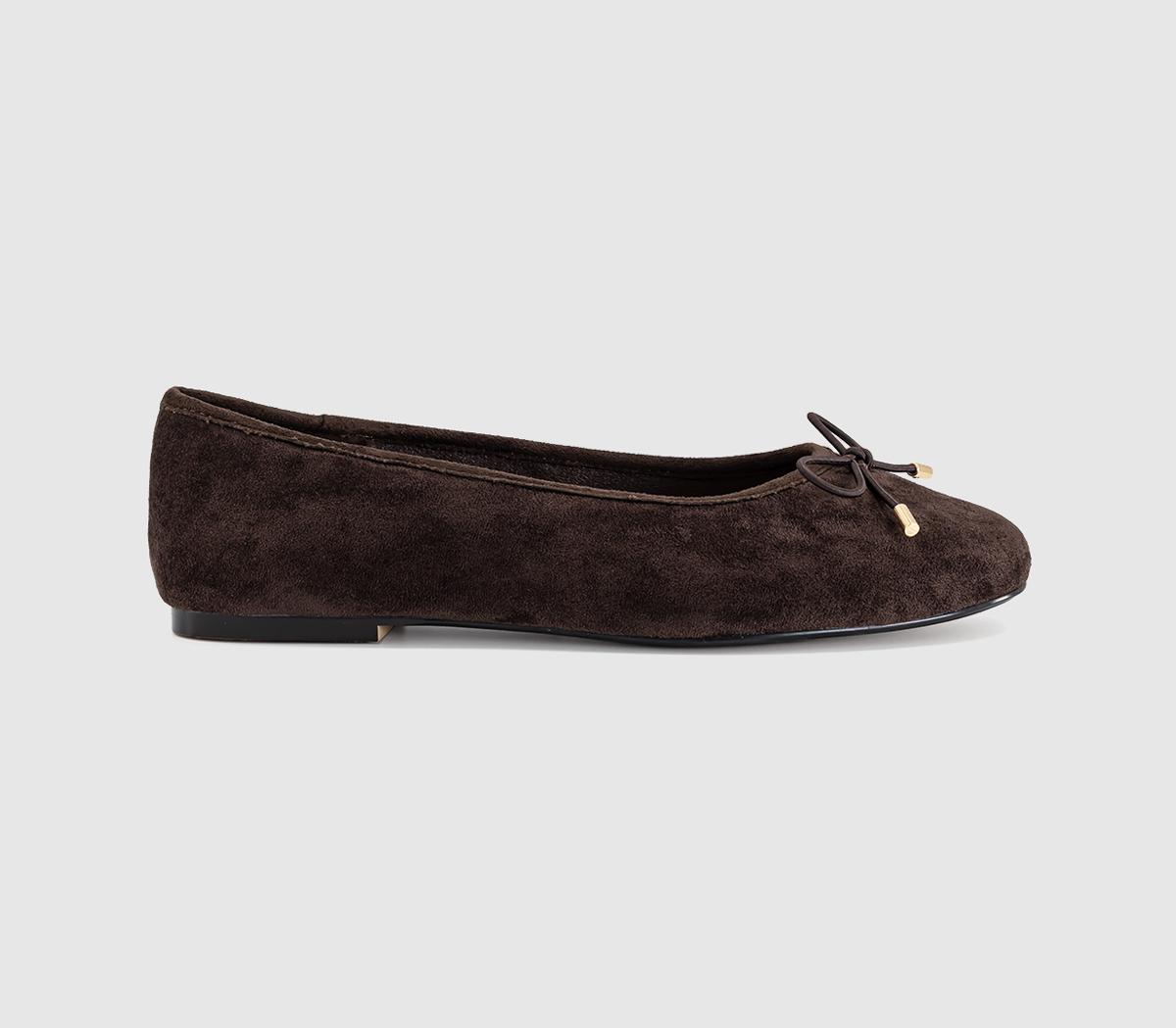 OFFICEFraggle Bow Ballerina PumpsBrown