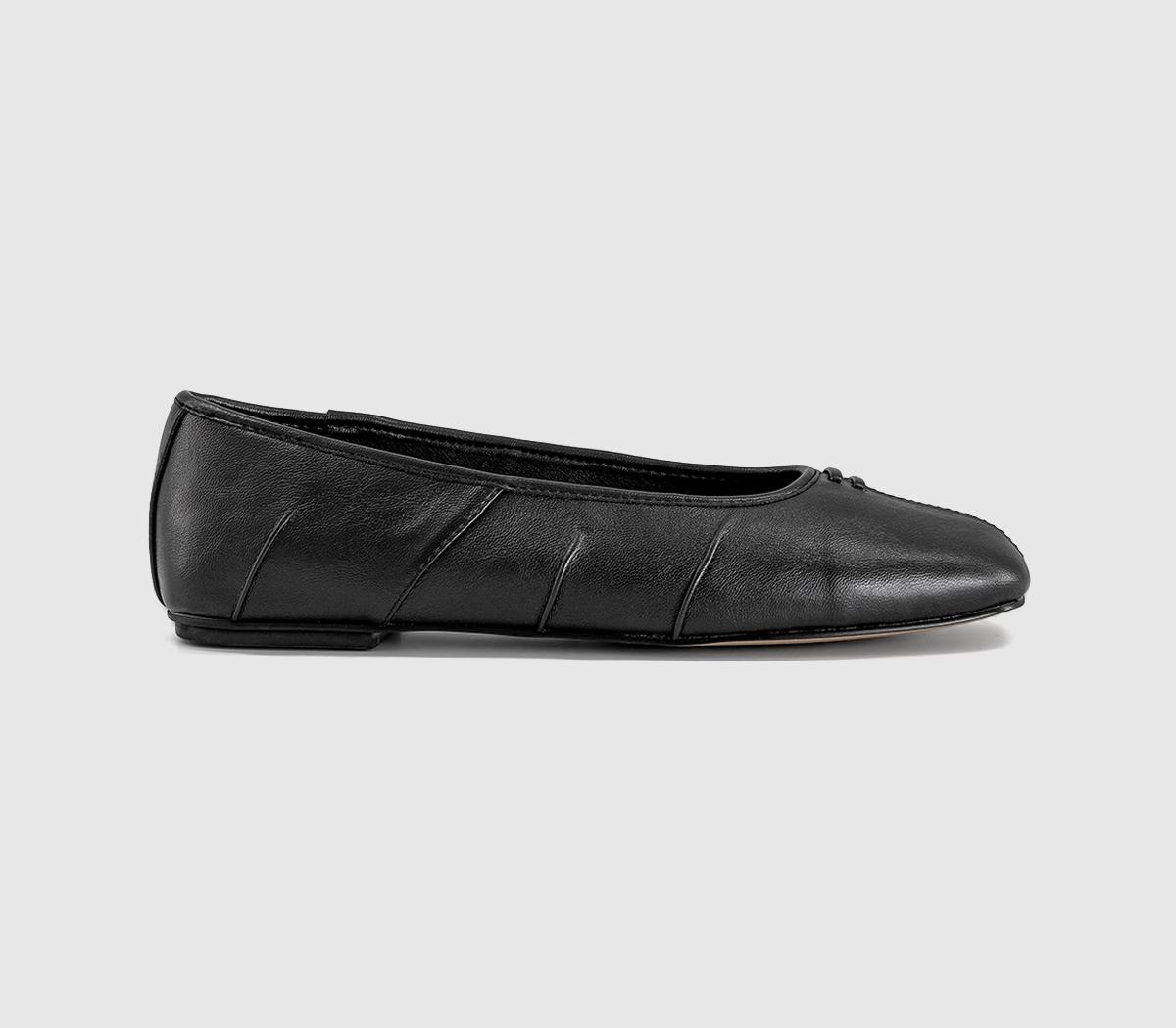 OFFICEFang Ruched Ballerina FlatsBlack