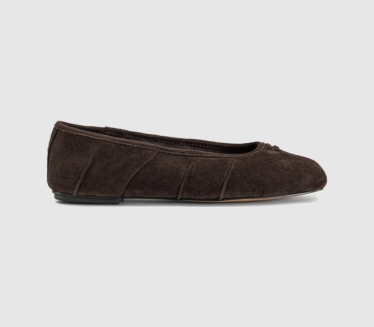OFFICEFang Ruched Ballerina FlatsBrown
