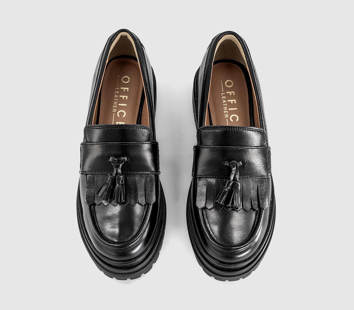 OFFICEFreddie Chunky Tassel LoafersBlack Leather