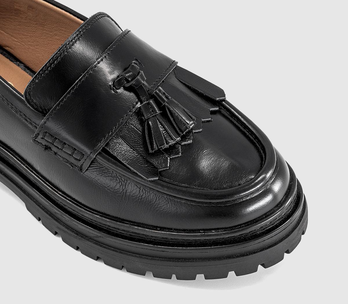 OFFICEFreddie Chunky Tassel LoafersBlack Leather