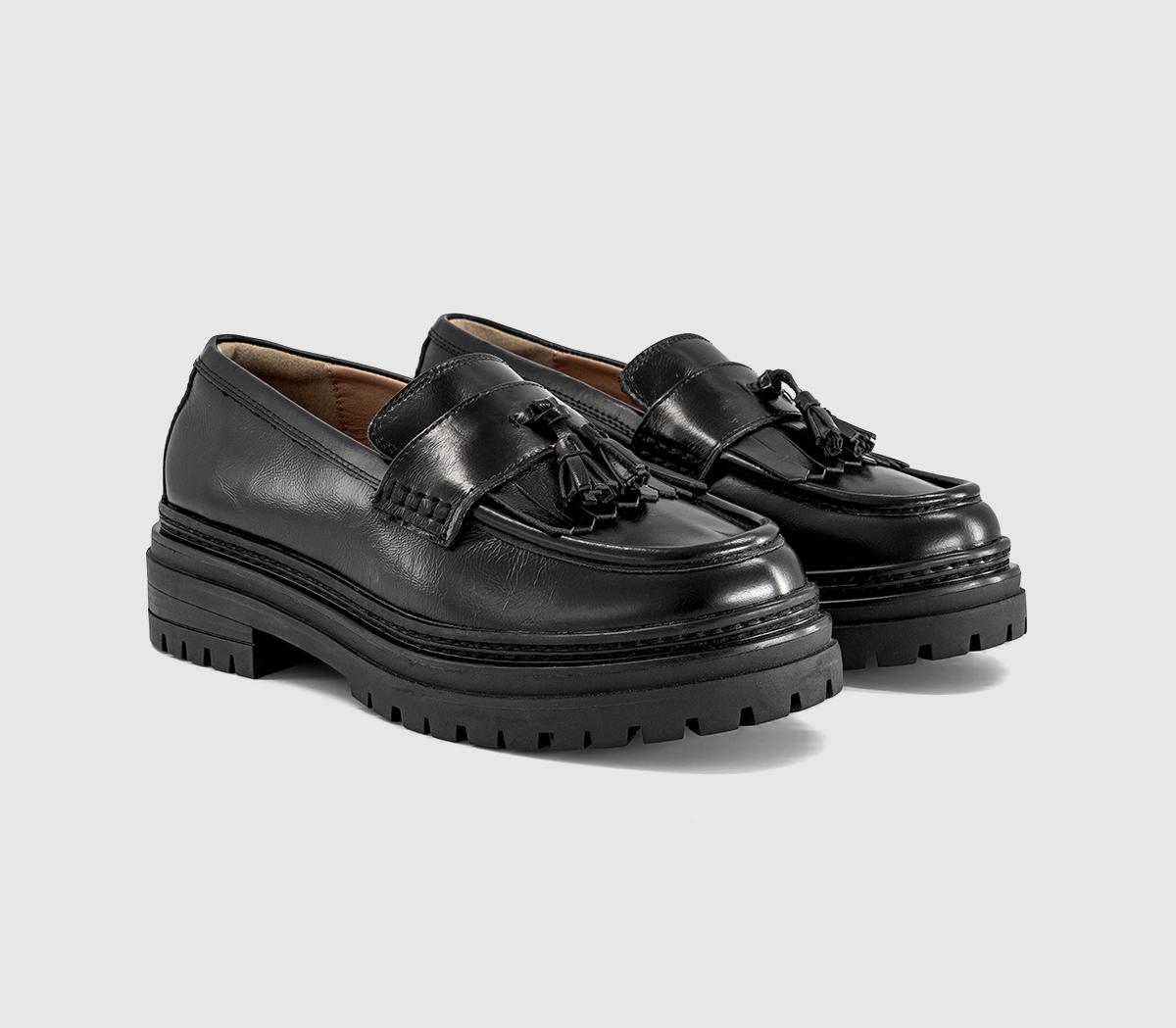 OFFICEFreddie Chunky Tassel LoafersBlack Leather