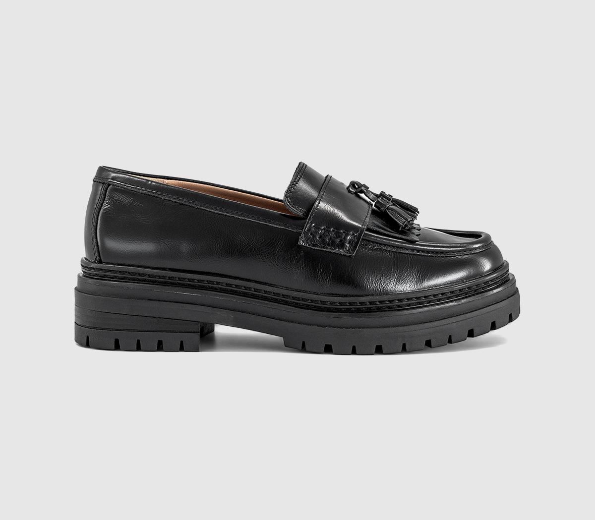 OFFICEFreddie Chunky Tassel LoafersBlack Leather
