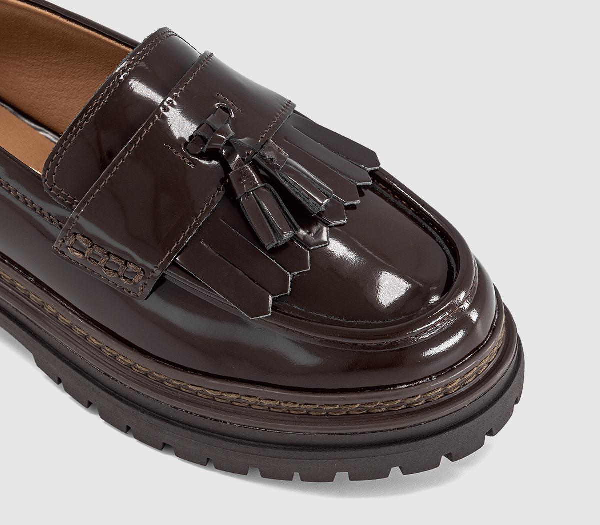OFFICEFreddie Chunky Tassel LoafersBrown Leather