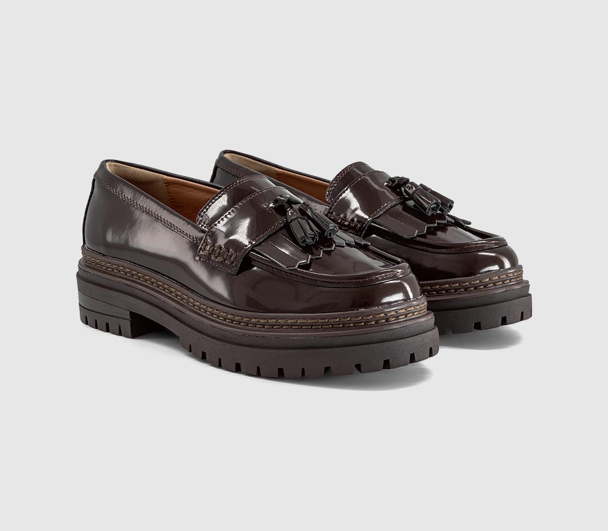 OFFICEFreddie Chunky Tassel LoafersBrown Leather