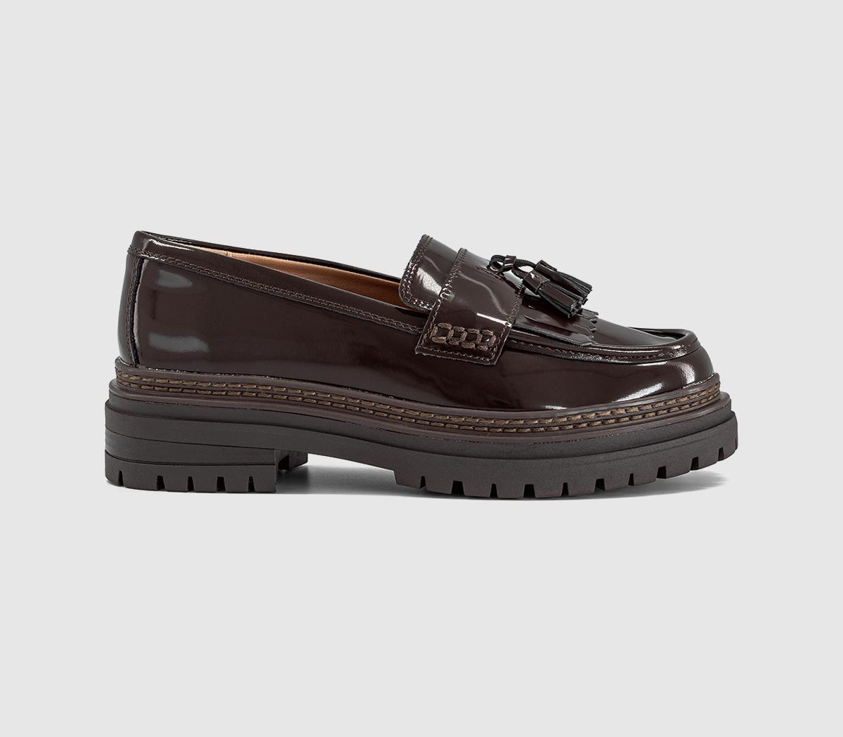 OFFICEFreddie Chunky Tassel LoafersBrown Leather