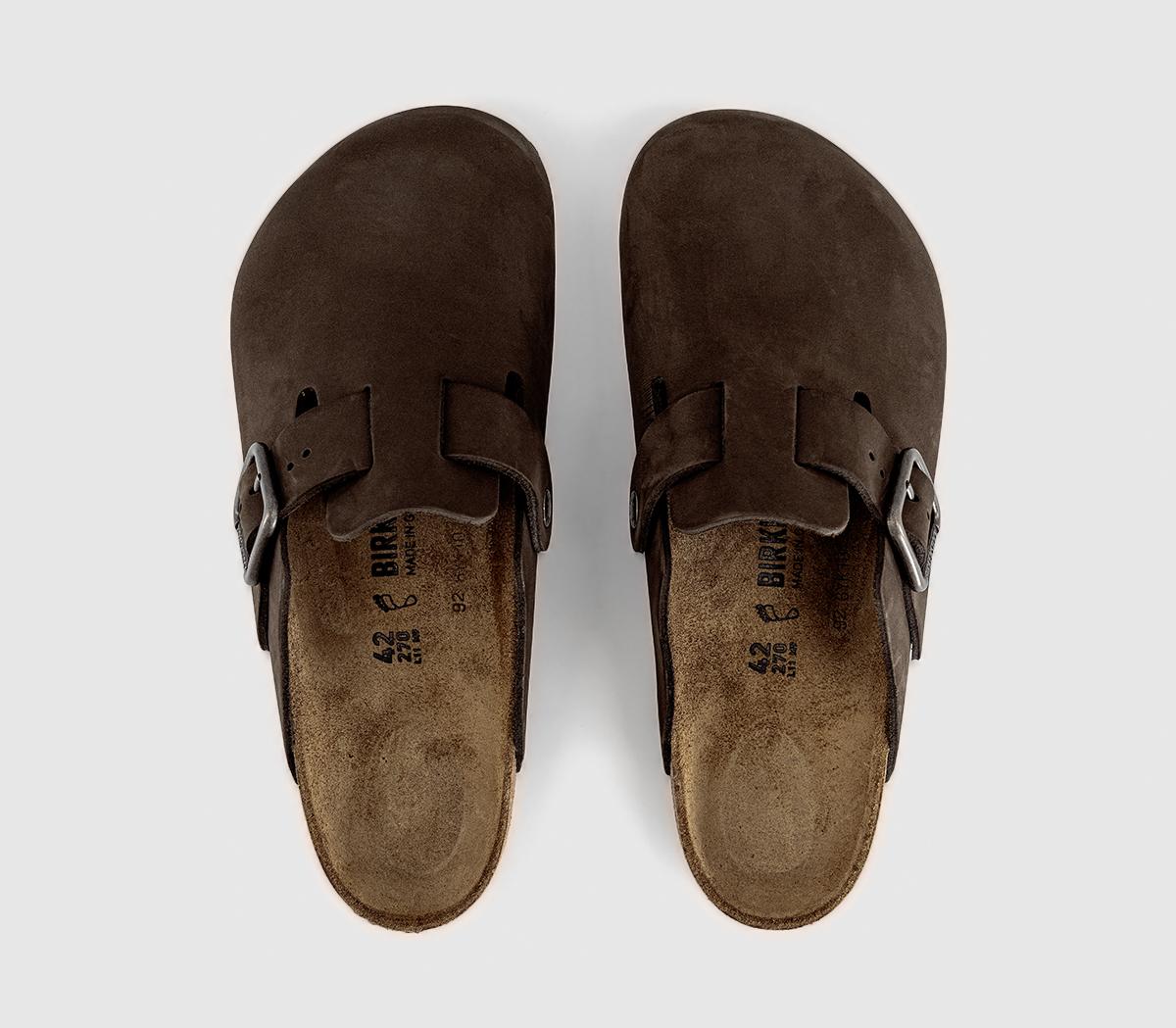 BIRKENSTOCKBoston Men's ClogsMocca Nubuck